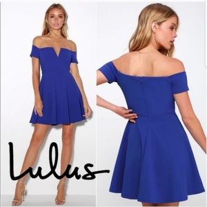 LULU'S Play the Party Skater Dress M NWT